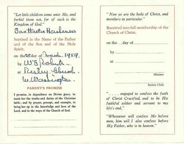 Church Traditions: Certificate