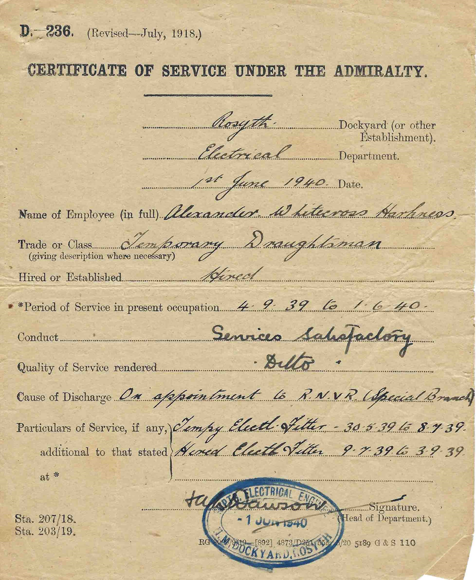 H.M. Dockyard: Certificate-of-Admiralty