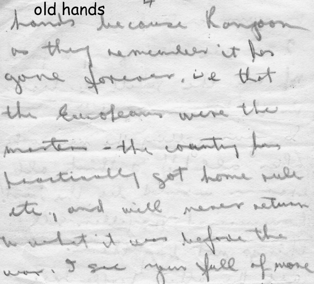 love letters: old hands