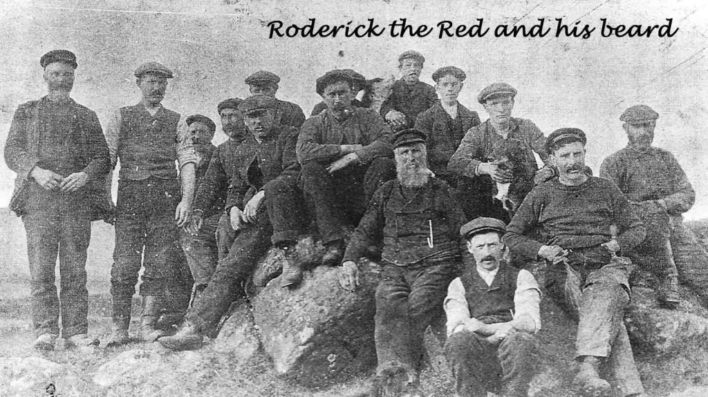 The Viking Roderick and a Group of Islanders