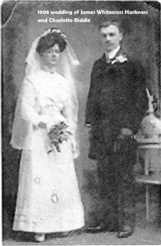 1908-Wedding-Jame-Whitecross-Harkness-and-Charlotte-Riddle